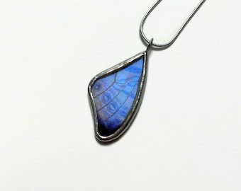 Butterfly Jewelry, Unique jewelry, butterfly Pendant, butterfly necklace, blue morpho butterfly, insect jewelry, real butterfly wing, gifts