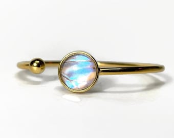 Butterfly Wing Bracelet, Real Morpho sulkowskyi butterfly, gold bangle cuff bracelet, unique gifts, handmade in Canada
