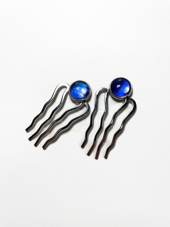 Elegant Blue Butterfly hair clip. Assorted Fairy Butterfly Hair Clips - Etsy main image 3