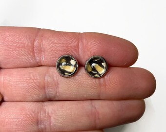 Monarch butterfly wing stud earrings, nature inspired jewelry, gifts for girlfriend, dainty earrings