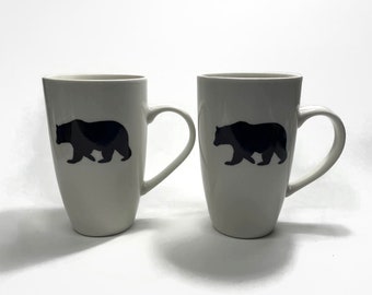 Coffee cup Bear Coffee mug bear home decor tea mug wilderness gifts unique gifts for him bear lover gifts