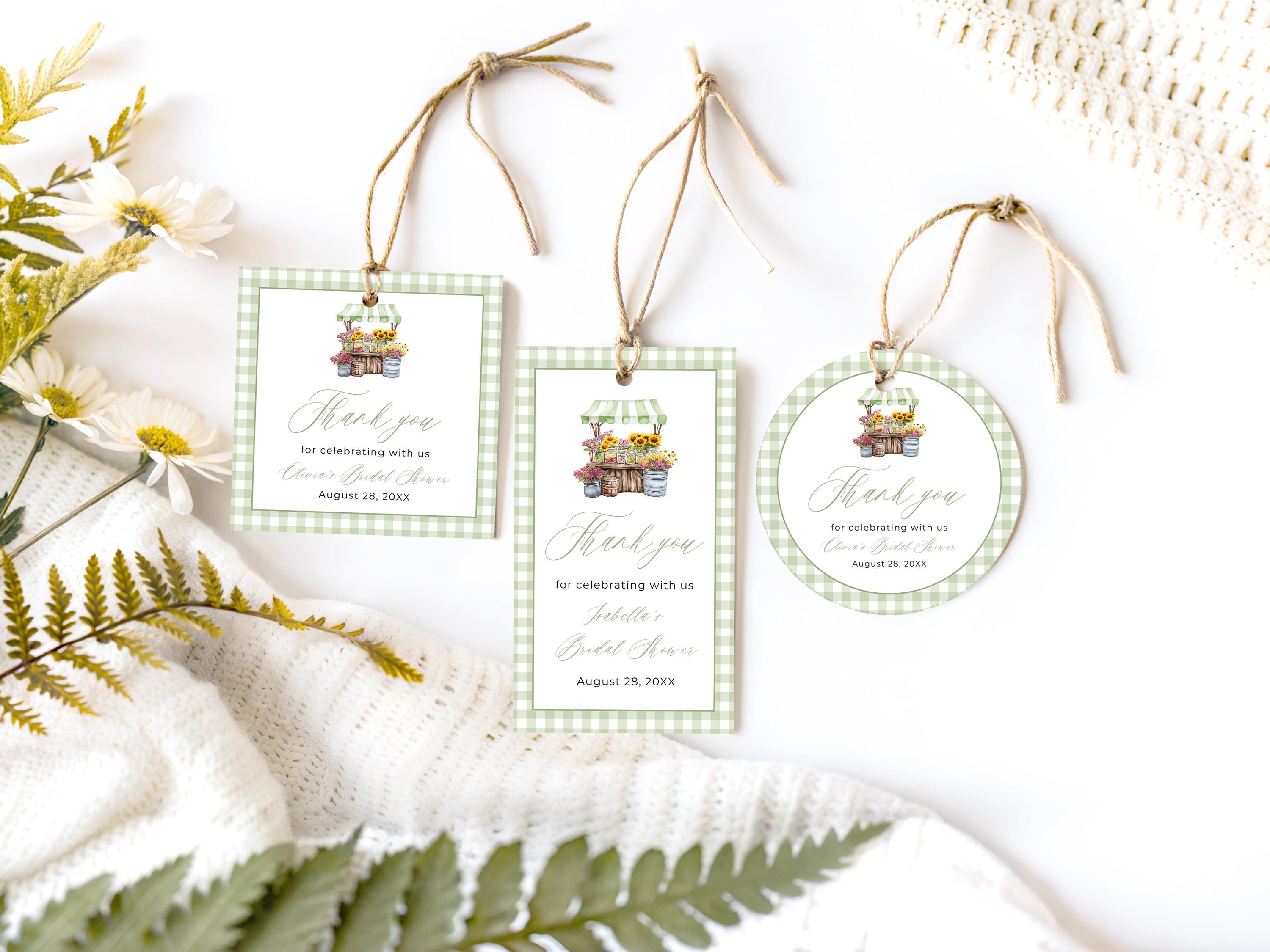 Bridal Shower Favor Tag