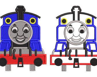 Thomas the Tank Engine Embroidery Design: 4 Sizes (Digital Download)
