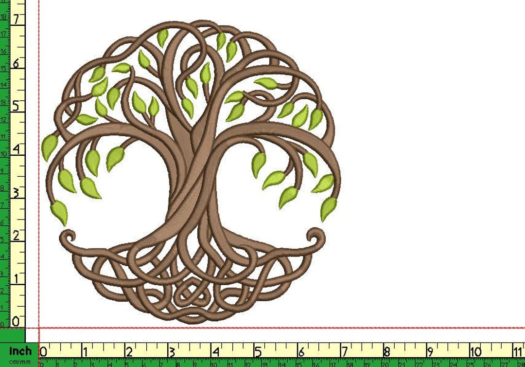 Tree of Life Embroidery Design: Machine Embroidery Files (5 Sizes ...