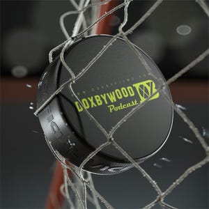 Doxbywood Podast Hockey Puck, Personalized Sports Gift, Hockey Fan Collectible, Unique Sports Memorabilia, Gift for Athletes