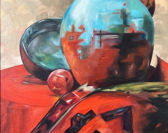 Handgeschilderd olieverfschilderij