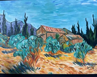 Handgeschilderd olieverfschilderij