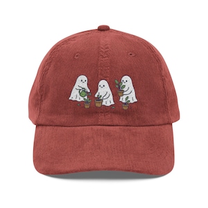 Sombrero de pana de jardinería fantasma: gorra bordada de Plant Parent imagen 2