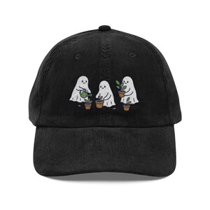 Sombrero de pana de jardinería fantasma: gorra bordada de Plant Parent imagen 4