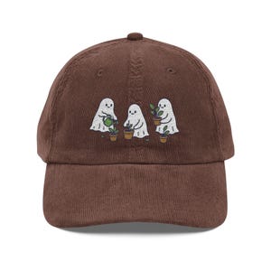 Sombrero de pana de jardinería fantasma: gorra bordada de Plant Parent imagen 3