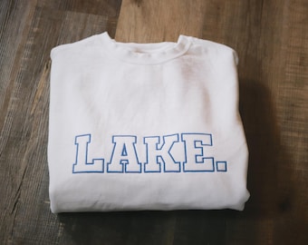 Op maat geborduurd sweatshirt met ronde hals