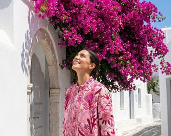 Suzani Velvet Jacket, Indian Embroidered Short Coat, Boho Festival Jacket, One size fits All