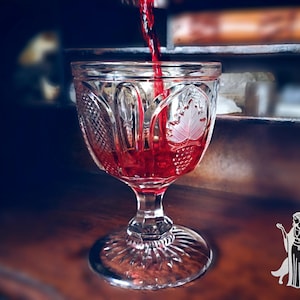 Vintage Offering Dish Witch Pagan Altar Bowl Vessel Altar Decor Tools for Ritual Cups Glass Goblet Ritualistic Supply Wiccan Supplies Blot