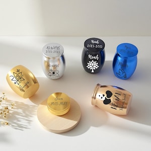 Custom Mini Urn | Personalized Keepsake Ashes Holder | Engraved Pet or Human Memorial