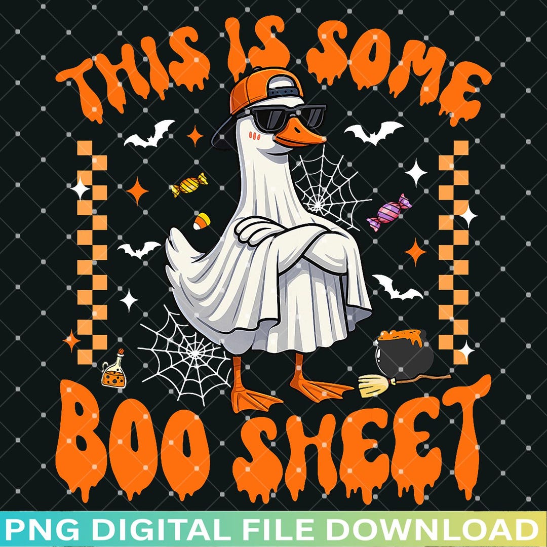 Boo Goose Sheet SVG PNG, Spooky Goose Costume Digital Download, Funny ...