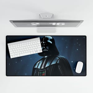 Darth Vader Gaming Desk Mat for Gamers, Colorful Desk Pad, Custom Mouse Pad, Computer Accessories, Stylish Workstation Decor