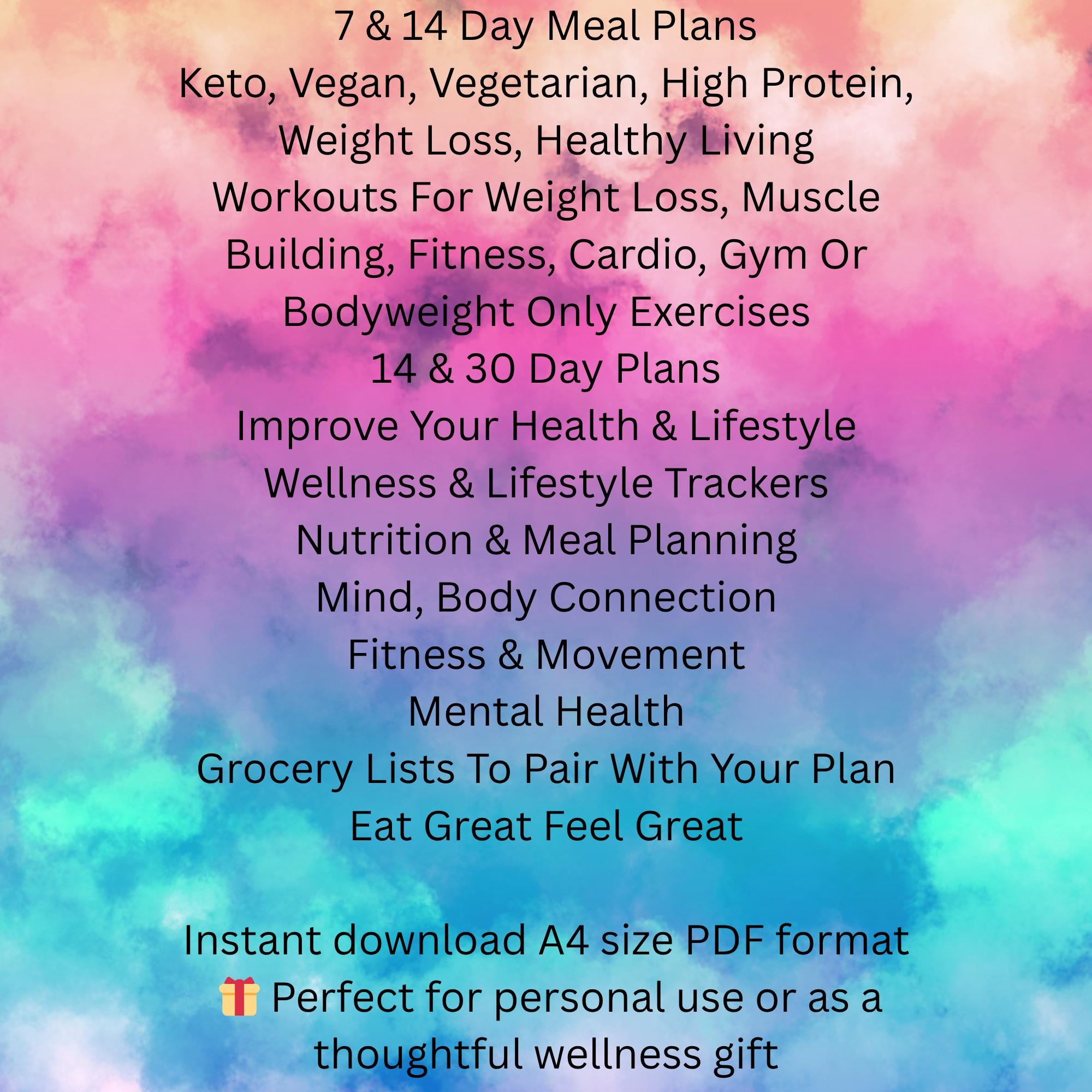Meal Plan Diets Fitness Weight Loss Vegan Food Keto Protein