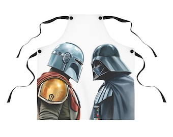 Star Wars Character Aprons, Fun Cooking Gift for Fans, Kitchen Accessory, BBQ Apron, Unique Chef Gift, Mandolorian, Darth Vader, Stortrooper