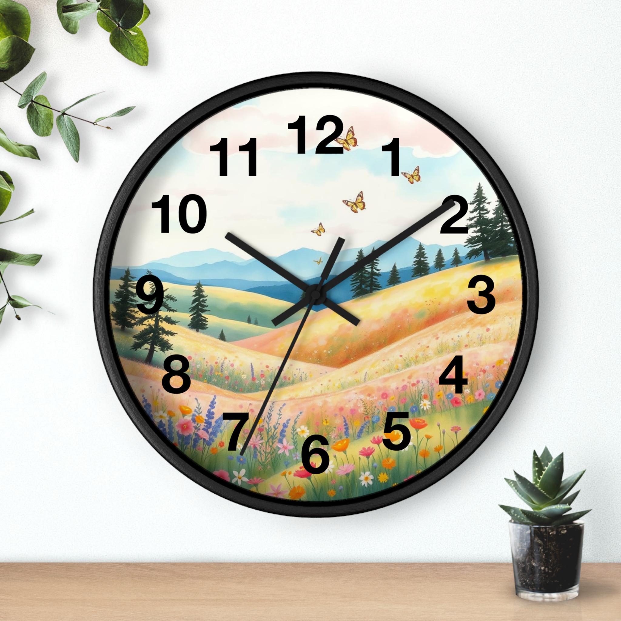 Nature Wall Clock Design Inspiration Home Decor Wall Art Piece