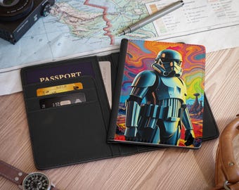 Funda para pasaporte de Star Wars, diseño de Disney, accesorio de viaje ecológico, porta pasaporte, estuche para pasaporte, billetera para pasaporte, tarjetero