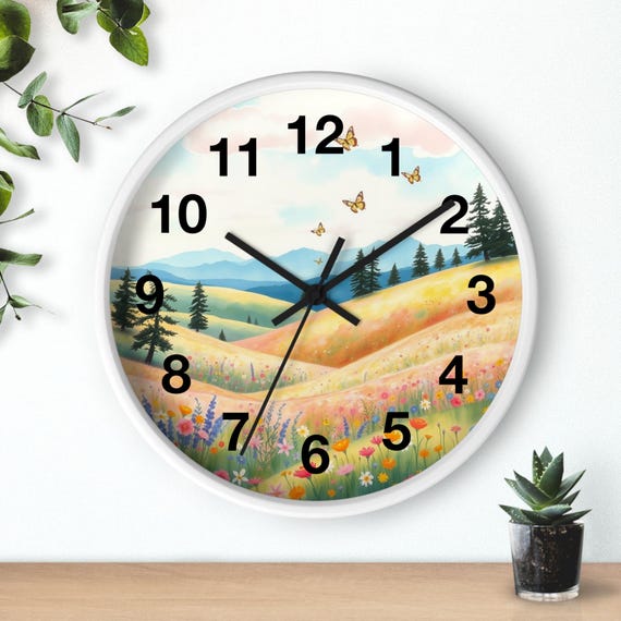 Nature Wall Clock Design Inspiration Home Decor Wall Art Piece