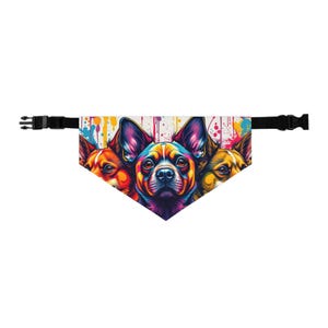 Pet Bandana Collar for Dogs, Cats, Adjustable Plaid Scarf Accessory, Soft Cotton Neckwear, Stylish & Comfortable Pet Gift