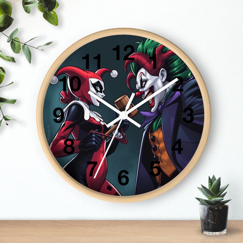 Comic Wall Clock Design Inspiration Home Decor Wall Art Piece Display ...