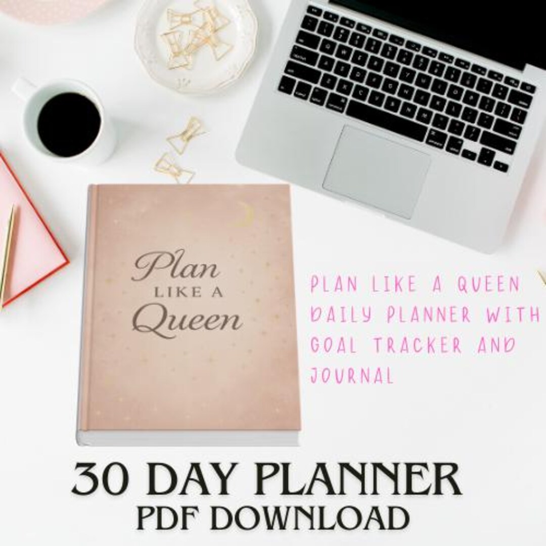 Plan Like a Queen – Celestial Planner (30-day Printable PDF) - Etsy