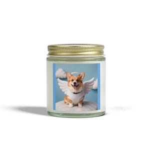 Angel Corgi Scented Candles - Adorable Pet Gift, Home Decor, Relaxation, Dog Lover&#39;s Gift, Cozy Atmosphere