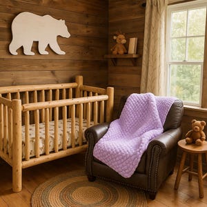 Luxurious Chenille Hand-knit Chunky Baby Blanket | Soft to the Touch | Baby Blanket | Soft & Cozy | Blanket | Gift