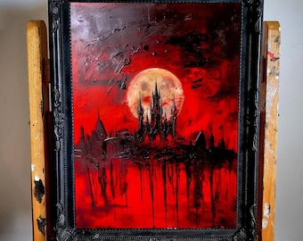 The Void of Darkness. Original Artwork. Painting. Print. Poster