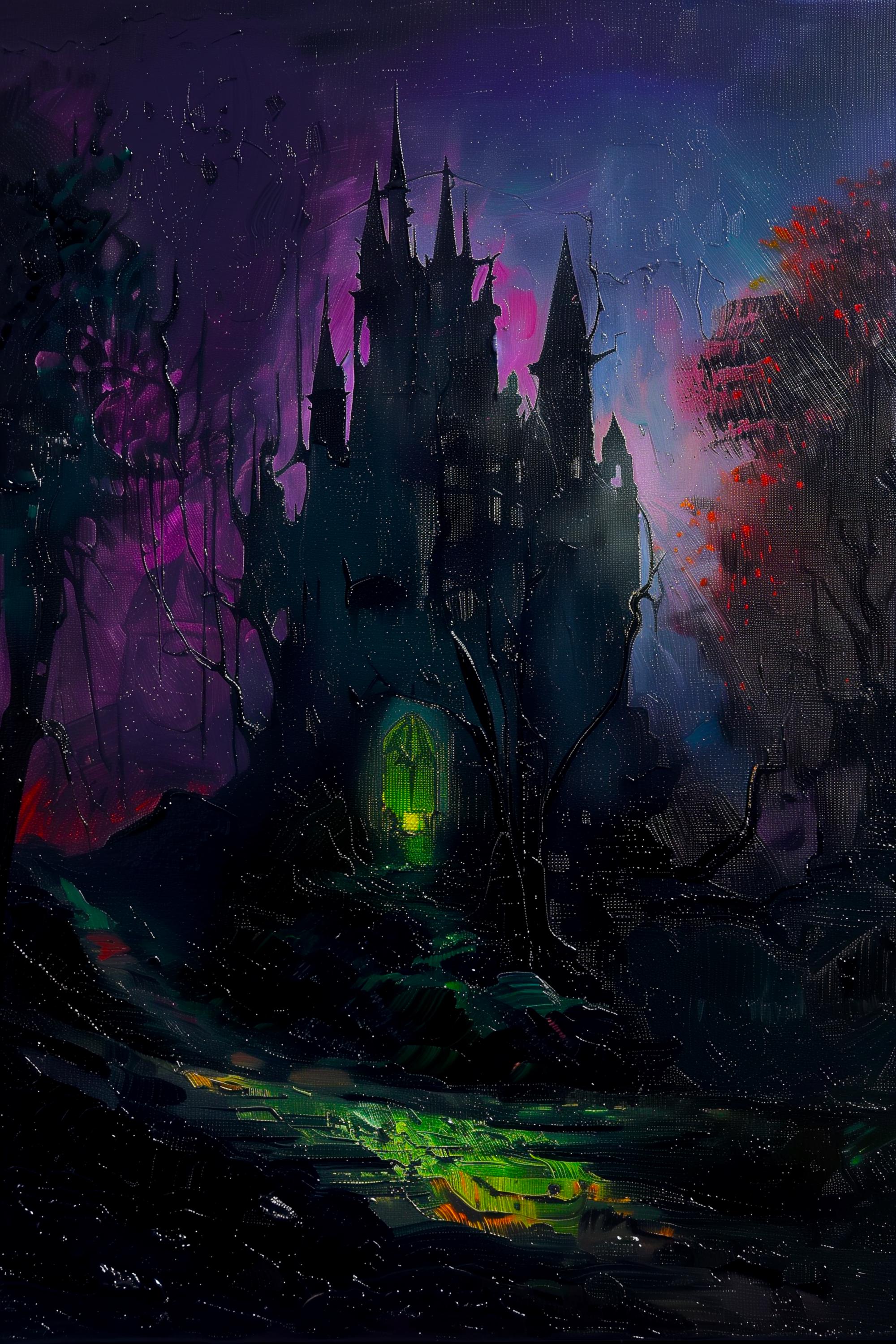 Dracula Castle Art Print: Gothic Home Decor - Veil of Eternal Dusk - Etsy