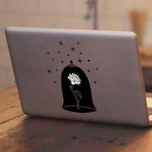 Beauty and the Beast Rose MacBook Sticker image 1