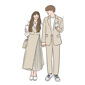 Dibujo minimalista, pareja, novia, novio, dibujo de boda, hombre, mujer, dibujo de pareja de dibujos animados, dibujo de pareja