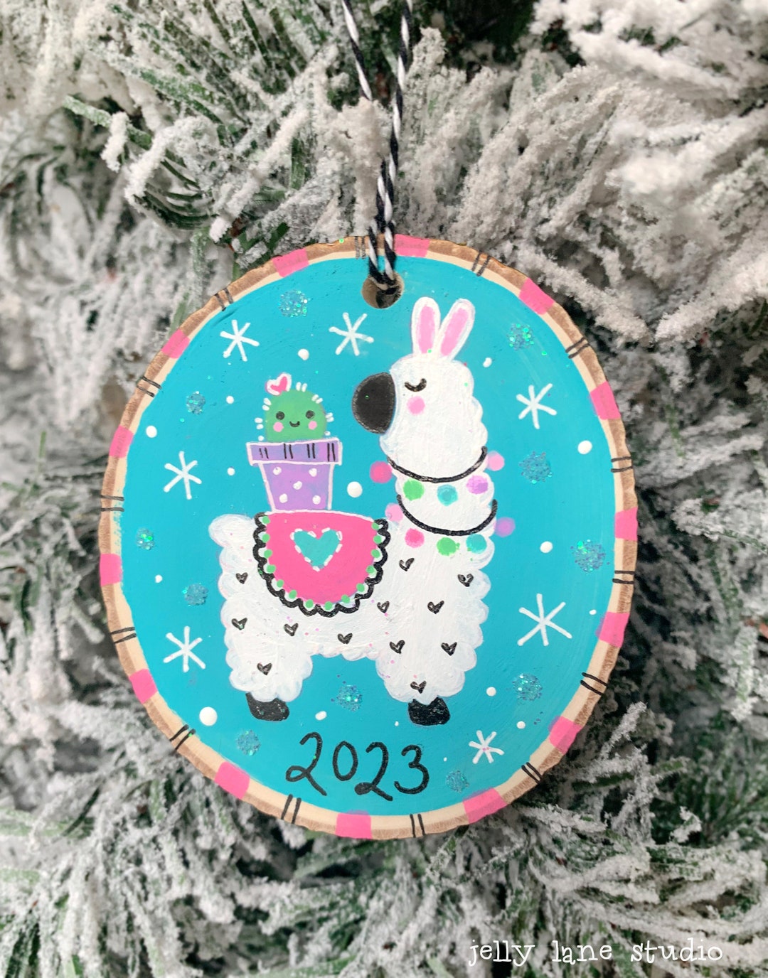 Llama Christmas Ornament Llama Lover Gift Personalized Ornament Hand llama-christmas-ornament-llama-lover-gift-personalized-ornament-hand
