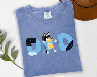 Comfort Colors®, Camiseta Familiar Azul, Camiseta Azul para Mamá Perro, Camiseta Azul para Papá Perro, Camiseta Azul para Cumpleaños Perro, Camiseta Azul para Amantes de los Perros, 532