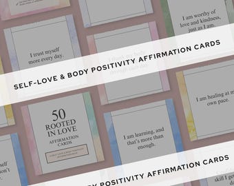 Self-Love Affirmation Cards: Body Positivity & Mindfulness Deck