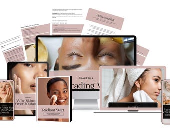 Skincare Routine Guide – Printable Beauty Planner & Anti-Aging Tips (PDF)
