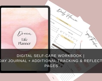Journal imprimable de soins personnels | Cahier d'exercices au pastel de 30 jours + notes supplémentaires et pages de confirmation | Téléchargement numérique