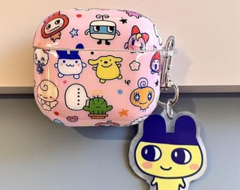 Tamagotchiee AirPods Case, Cartoon Earphone Case, For Airpod 1 2 3 4 Pro 2, Christmas Gifts