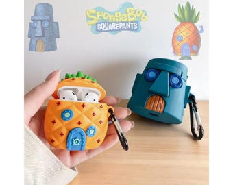 Cartoon Airpod Hüllen, Ananas & Holzhaus Ohrhörer Hülle, Für Airpod 1 2 3 Pro | Fans Geschenke