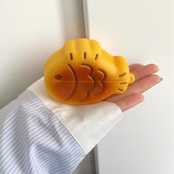Taiyaki Fish Airpod Case, Orange Fish Earphone Case, For Airpod 1 2 3 4 Pro 2, gift for her