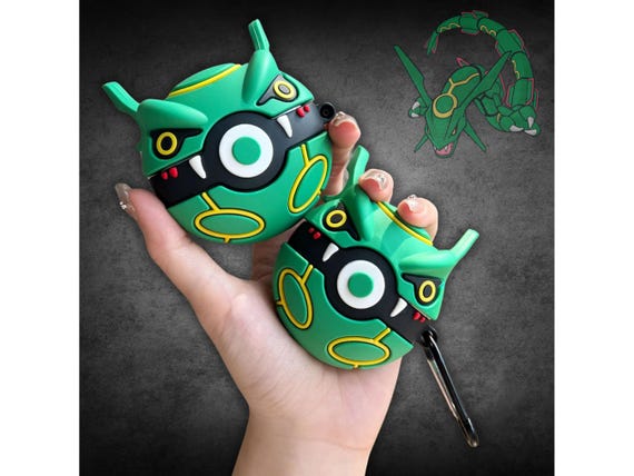 Poke Ball AirPod Case, Rayquaza Earphone Case, Protective Case for