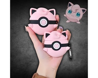 Poke Ball Airpod Case, Jigglypuff Earphone Case, Airpod 4 Case, Airpod 1 2 Protective Case, Pro & Pro 2 Case