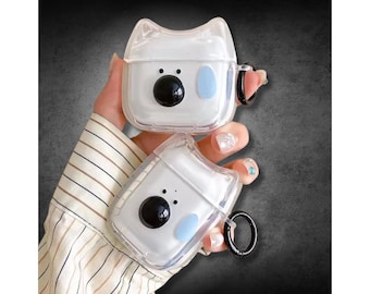 Estuche para AirPods con diseño de perro, estuche para auriculares con dibujos de cachorros, estuche para AirPods 1 y 2, estuche para AirPods 4 Pro y 2