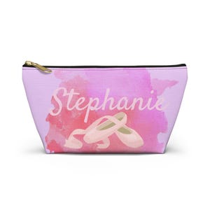 Personalisierte Ballettzubehör Tasche, Tanz Tasche Organizer, Make-up Tasche, Geschenk für Tänzer, Benutzerdefinierte Name Tasche