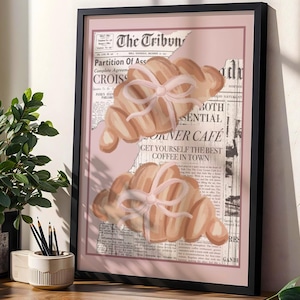 Croissant Print: Trendy Kitchen Wall Art (Digital Download)