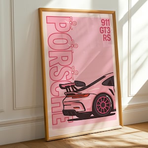 Porsche 911 GT3 RS Print | 992 | Car Print | Hyper Car Poster | Super Car Print | Art Print | Car Poster | Home Decor | Wall Decor