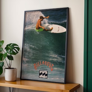 1990 BILLABONG Surfing Poster, Wall art, Home decor, Vintage Surfing Poster, Retro Surf Print, Surfing Poster, 1990, Billabong | PRINTABLE