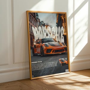 Porsche 911 GT3 RS Print | 911 | Car Print | Hyper Car Poster | Super Car Print | Art Print | Car Poster | Home Decor | Wall Decor